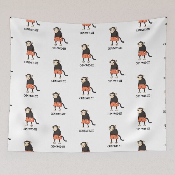 Item preview, Chim-Pants-Zee Funny Chimpanzee Puns  designed and sold by punnybone.