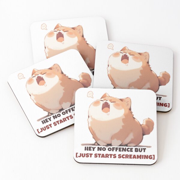 Item preview, Screaming Fat Cat designed and sold by CrittersHub.