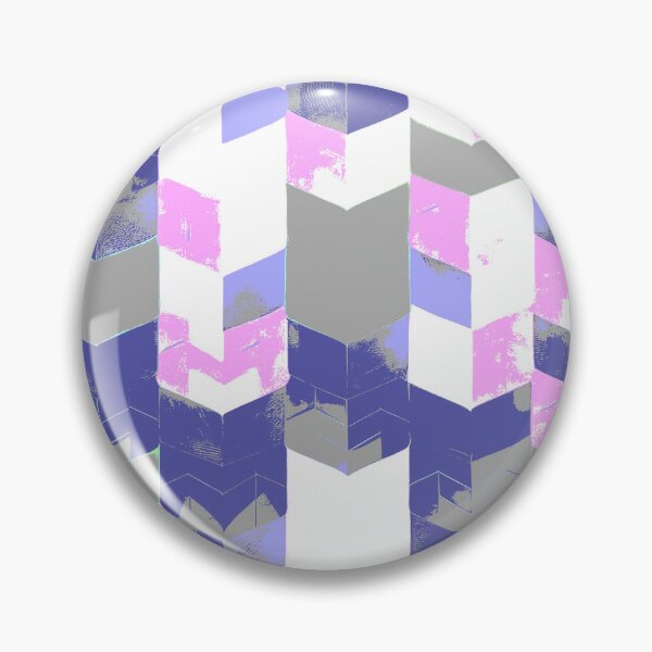 Item preview, Abstract Angular Geometric Shapes in Pink and Blue  designed and sold by deniselynnimage.