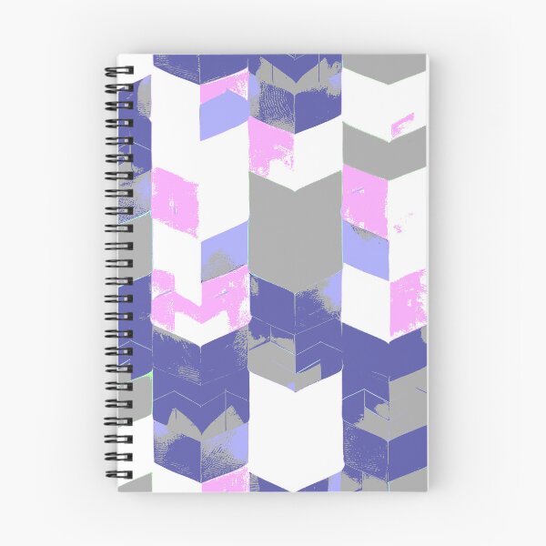Item preview, Abstract Angular Geometric Shapes in Pink and Blue  designed and sold by deniselynnimage.