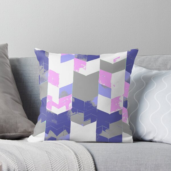 Item preview, Abstract Angular Geometric Shapes in Pink and Blue designed and sold by deniselynnimage.
