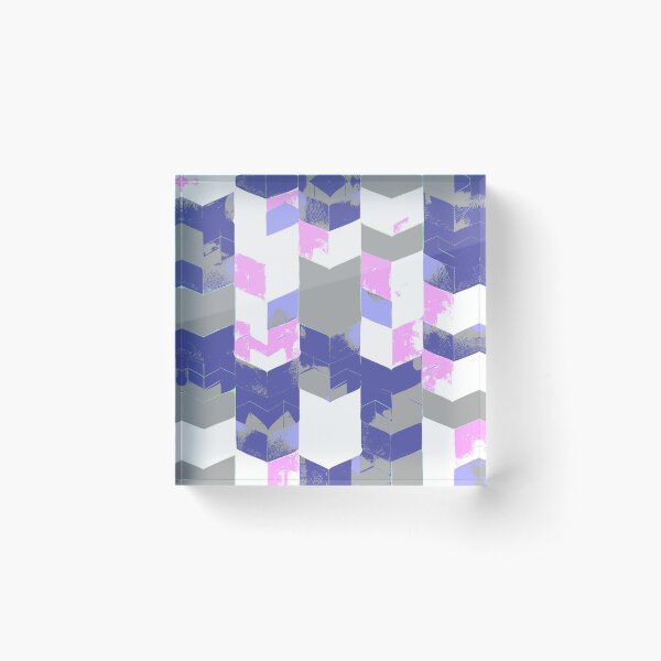 Artikelvorschau, Abstract Angular Geometric Shapes in Pink and Blue  entworfen und verkauft von deniselynnimage.