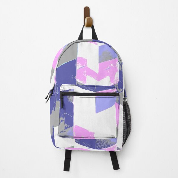 Item preview, Abstract Angular Geometric Shapes in Pink and Blue  designed and sold by deniselynnimage.