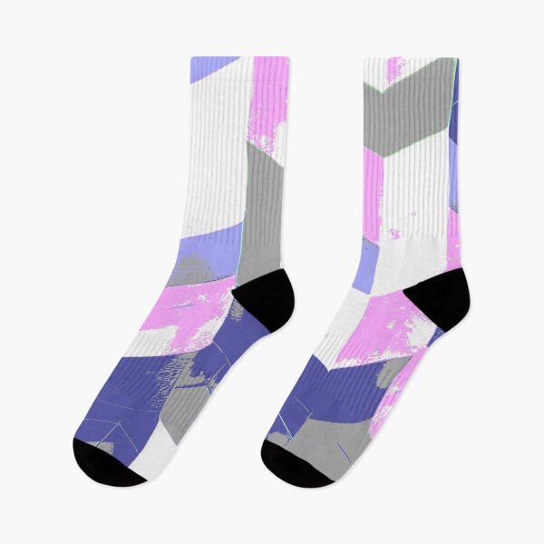Item preview, Abstract Angular Geometric Shapes in Pink and Blue  designed and sold by deniselynnimage.