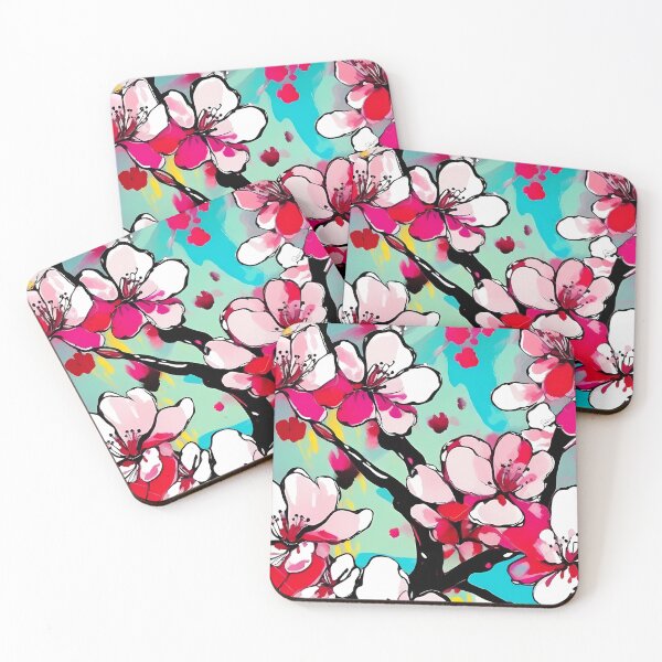 Item preview, Cherry Blossom Flower Abstract Art Floral Colorful Bright designed and sold by Pannyyy.