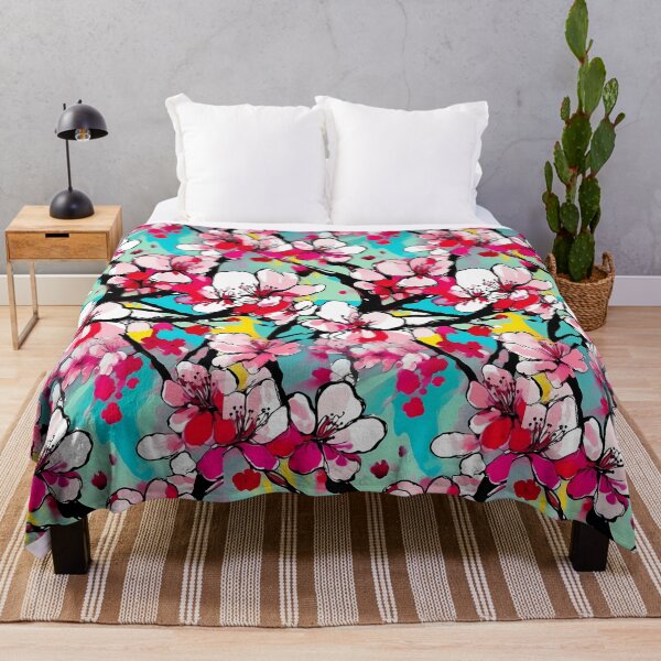 Item preview, Cherry Blossom Flower Abstract Art Floral Colorful Bright designed and sold by Pannyyy.