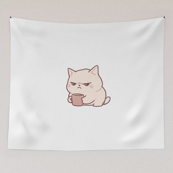 Item preview, Angry Cat with coffee designed and sold by CrittersHub.
