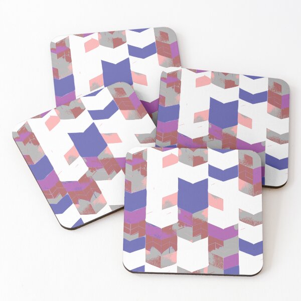 Artikelvorschau, Abstract Angular Geometric Shapes in Blue and Purple entworfen und verkauft von deniselynnimage.