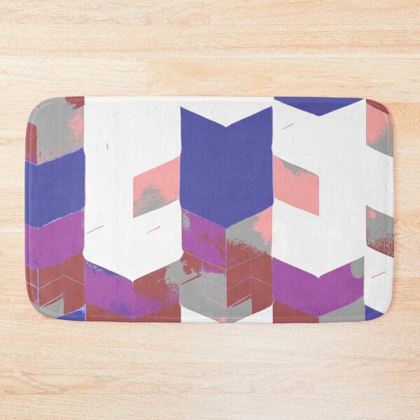 Item preview, Abstract Angular Geometric Shapes in Blue and Purple designed and sold by deniselynnimage.