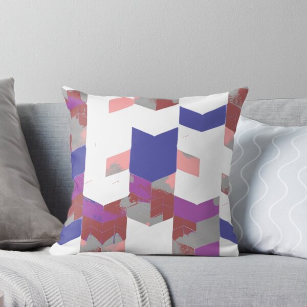 Item preview, Abstract Angular Geometric Shapes in Blue and Purple designed and sold by deniselynnimage.