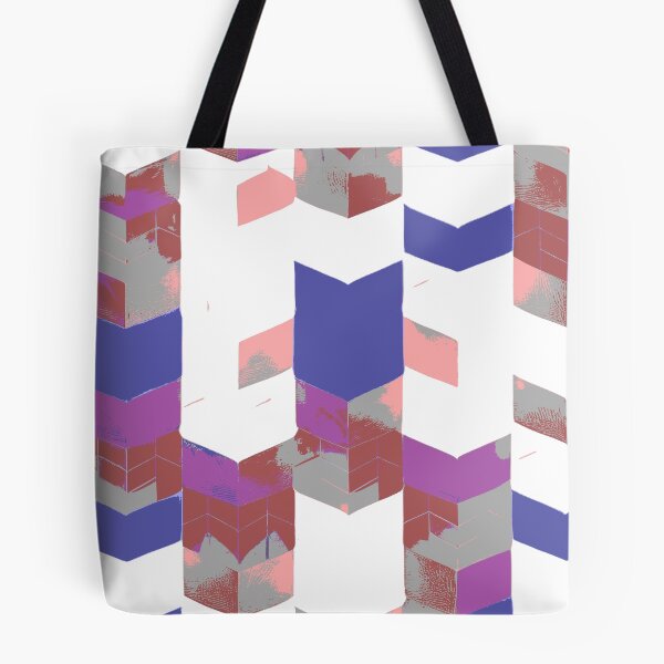 Item preview, Abstract Angular Geometric Shapes in Blue and Purple designed and sold by deniselynnimage.
