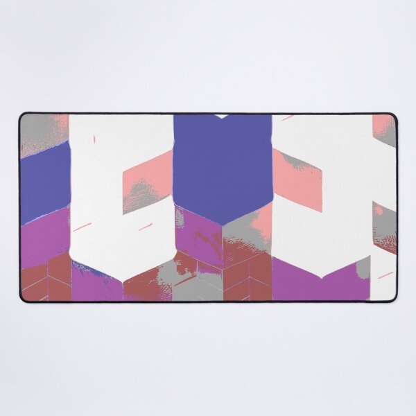 Item preview, Abstract Angular Geometric Shapes in Blue and Purple designed and sold by deniselynnimage.