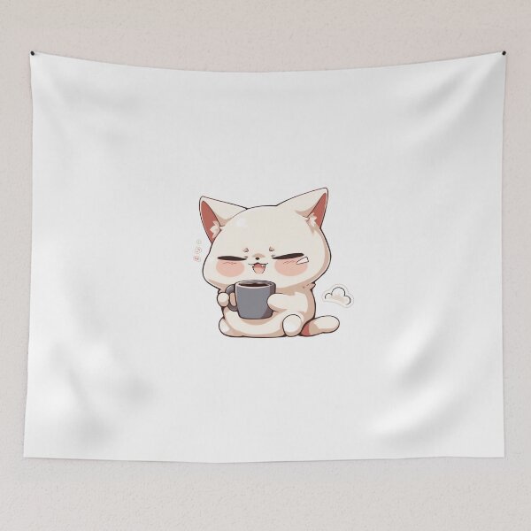 Item preview, Angry Cat with coffee designed and sold by CrittersHub.