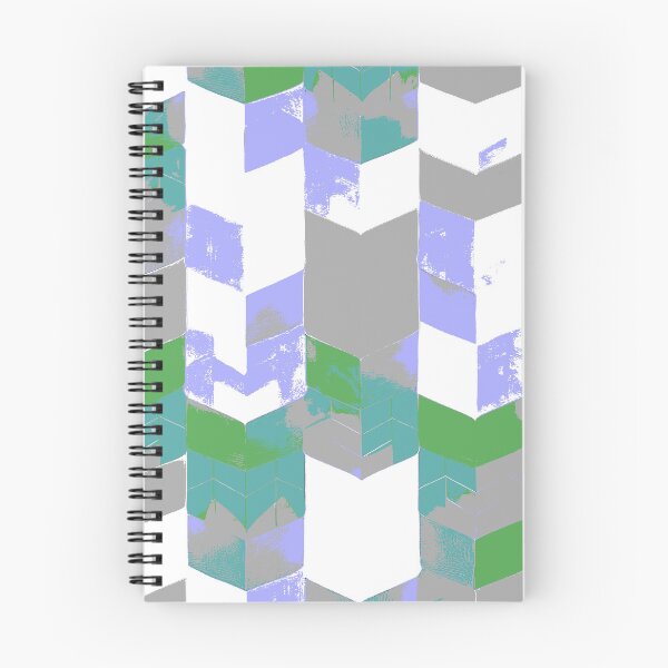 Item preview, Abstract Angular Geometric Shapes in Purple Green and Gray designed and sold by deniselynnimage.