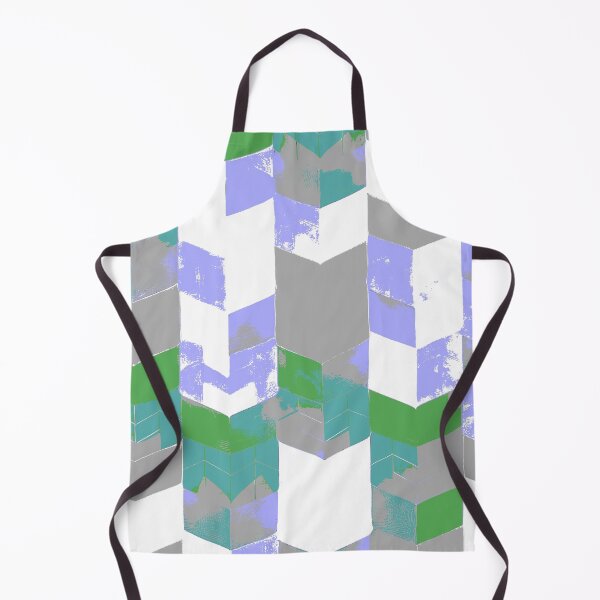 Item preview, Abstract Angular Geometric Shapes in Purple Green and Gray designed and sold by deniselynnimage.