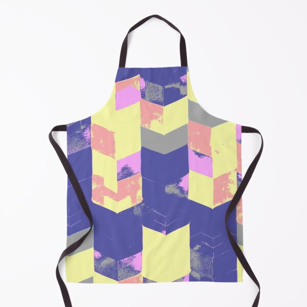 Item preview, Abstract Angular Geometric Shapes in Yellow Pink and Blue designed and sold by deniselynnimage.