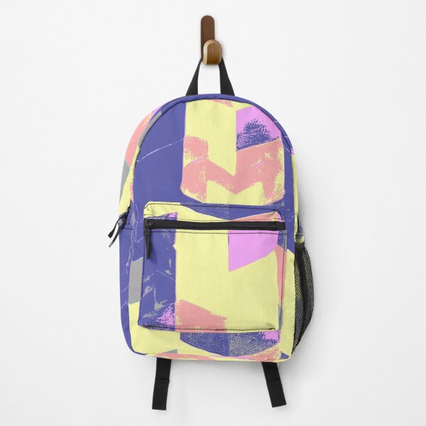 Item preview, Abstract Angular Geometric Shapes in Yellow Pink and Blue designed and sold by deniselynnimage.
