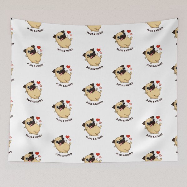 Item preview, Pugs And Kisses Funny Dog Puns  designed and sold by punnybone.