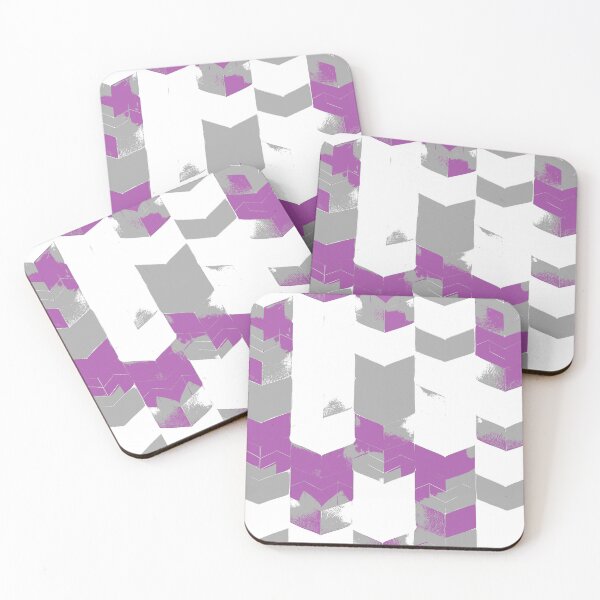 Artikelvorschau, Abstract Angular Geometric Shapes in Gray and Purple entworfen und verkauft von deniselynnimage.