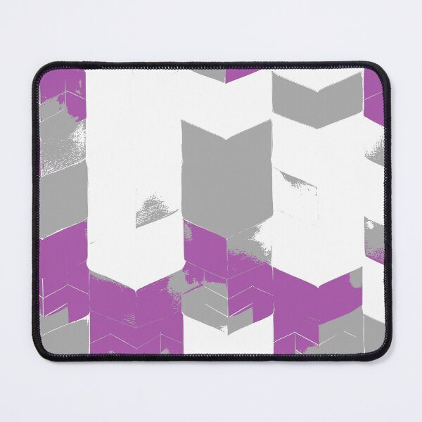 Item preview, Abstract Angular Geometric Shapes in Gray and Purple designed and sold by deniselynnimage.