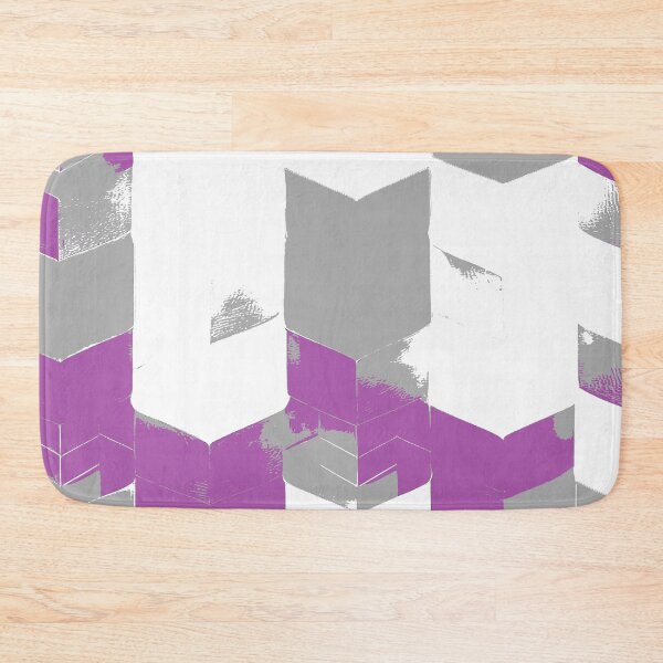 Item preview, Abstract Angular Geometric Shapes in Gray and Purple designed and sold by deniselynnimage.
