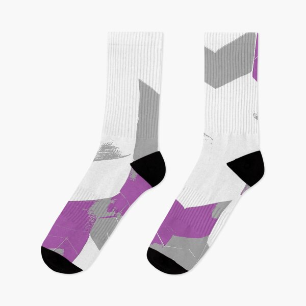 Item preview, Abstract Angular Geometric Shapes in Gray and Purple designed and sold by deniselynnimage.