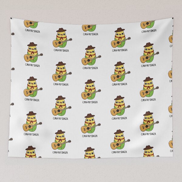 Item preview, Corn-try Singer Funny Corn Puns  designed and sold by punnybone.