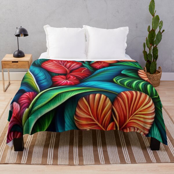 Item preview, Vivid Tropical Floral Pattern designed and sold by calibrit.