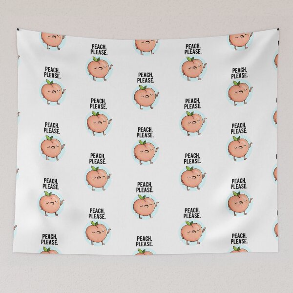 Item preview, Peach Please Funny Fruit Puns  designed and sold by punnybone.