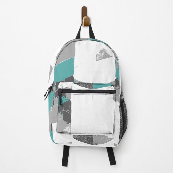 Item preview, Abstract Angular Geometric Shapes in Gray and Sea Green designed and sold by deniselynnimage.