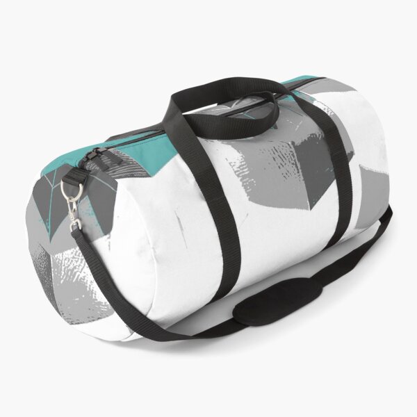 Item preview, Abstract Angular Geometric Shapes in Gray and Sea Green designed and sold by deniselynnimage.