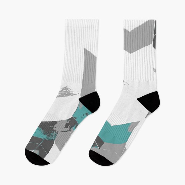 Item preview, Abstract Angular Geometric Shapes in Gray and Sea Green designed and sold by deniselynnimage.