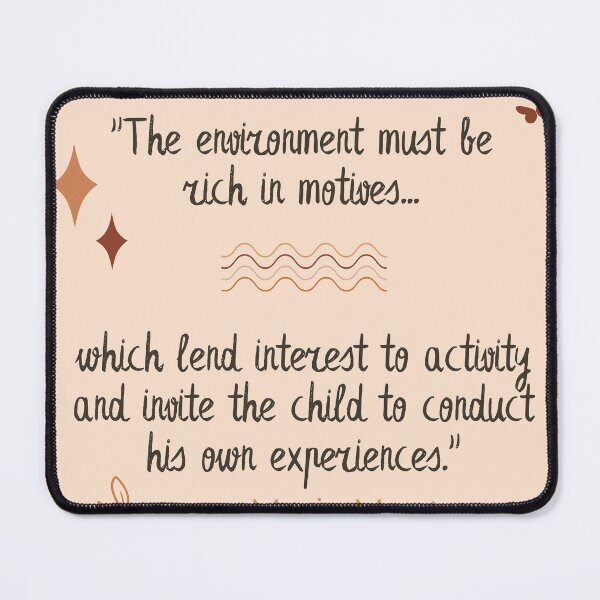 Item preview, Montessori Quote Boho Design designed and sold by TeyMank.