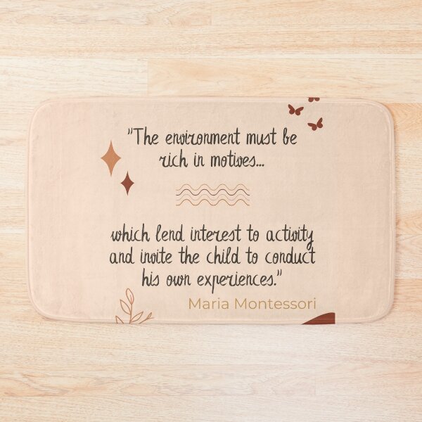 Item preview, Montessori Quote Boho Design designed and sold by TeyMank.