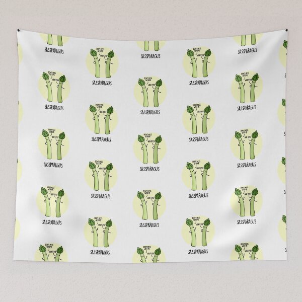 Item preview, Sassparagus Funny Asparagus Vegetable Puns  designed and sold by punnybone.