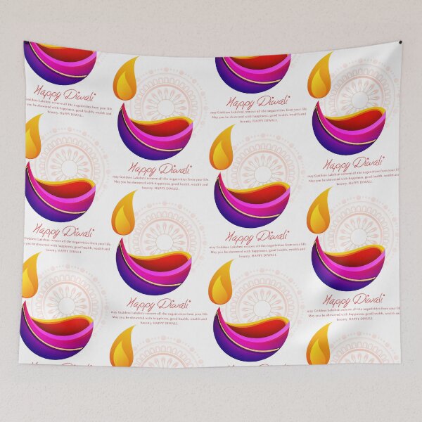 Item preview, Happy Diwali, Diwali candle, Diwali rangoli designed and sold by TirrellColister.