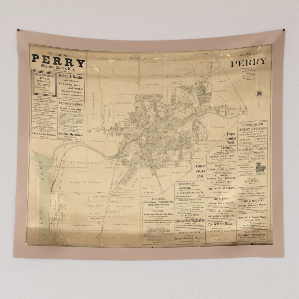 Item preview, Village of Perry, Wyoming County, New York (1902) designed and sold by allhistory.