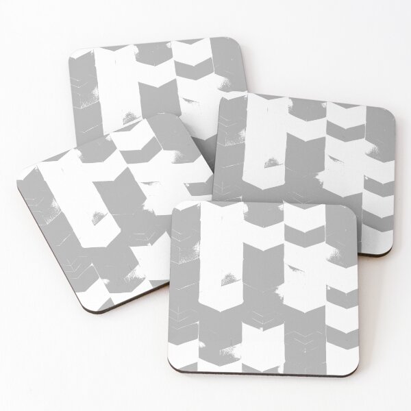 Artikelvorschau, Abstract Angular Geometric Shapes in Gray and White entworfen und verkauft von deniselynnimage.