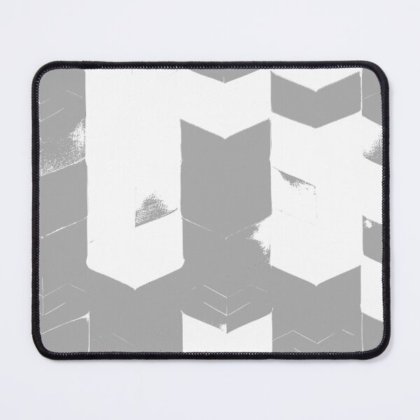 Item preview, Abstract Angular Geometric Shapes in Gray and White designed and sold by deniselynnimage.