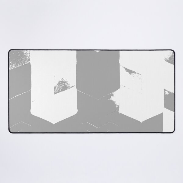 Item preview, Abstract Angular Geometric Shapes in Gray and White designed and sold by deniselynnimage.