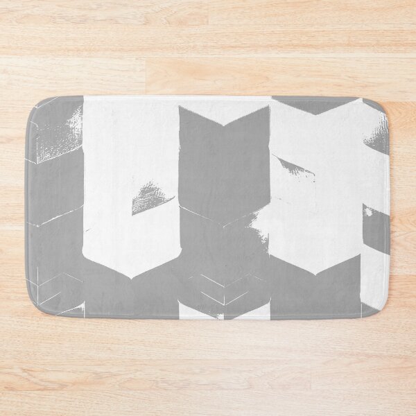 Item preview, Abstract Angular Geometric Shapes in Gray and White designed and sold by deniselynnimage.