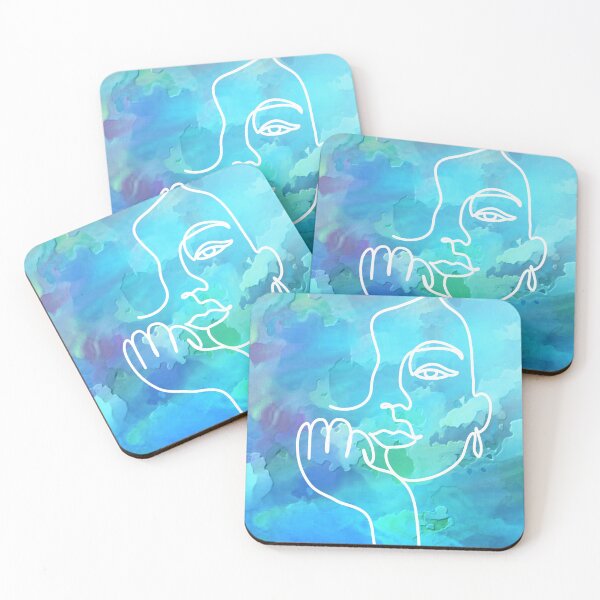 Item preview, Mermaid of the Sea - Blue and White designed and sold by Timeknights.