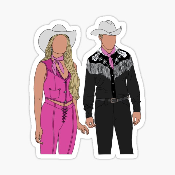 "Cowgirl Ken and Barbie" Sticker for Sale by Ashley0615 | Redbubble