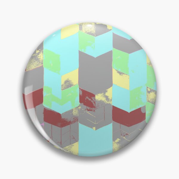Item preview, Abstract Angular Geometric Shapes in Mint Green Yellow and Rustic Colors designed and sold by deniselynnimage.