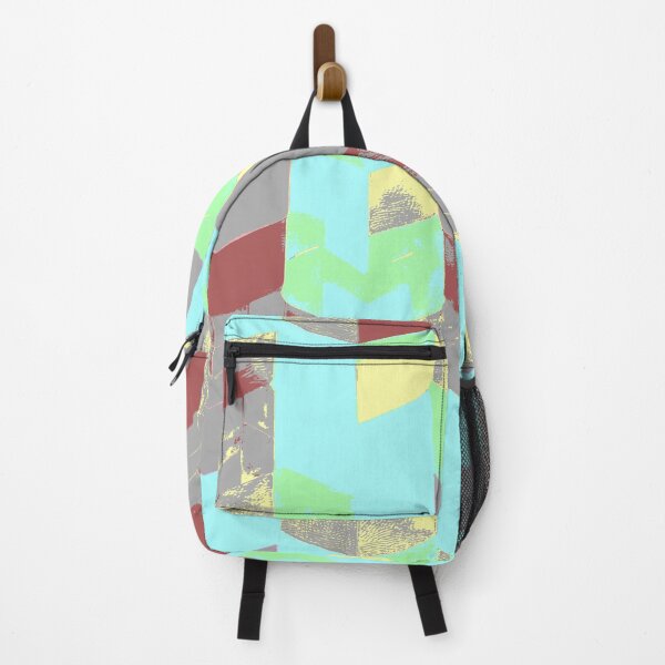 Item preview, Abstract Angular Geometric Shapes in Mint Green Yellow and Rustic Colors designed and sold by deniselynnimage.