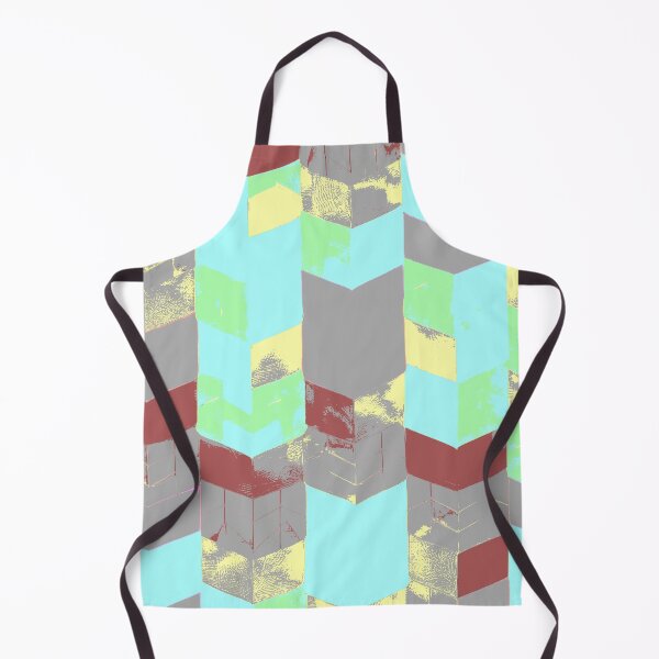Item preview, Abstract Angular Geometric Shapes in Mint Green Yellow and Rustic Colors designed and sold by deniselynnimage.
