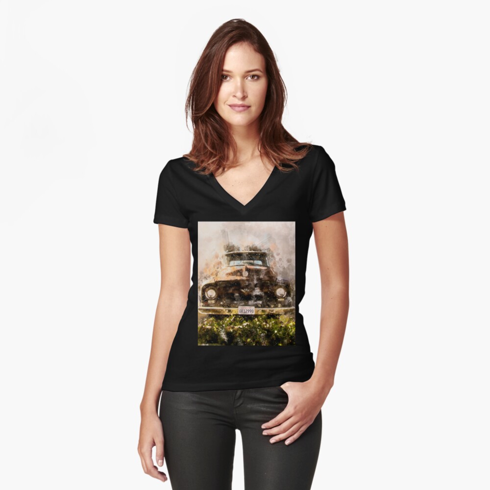 Item preview, Fitted V-Neck T-Shirt designed and sold by AYatesPhoto.