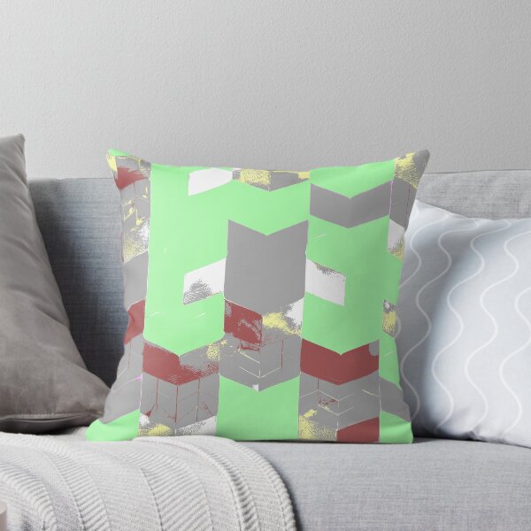Item preview, Abstract Angular Geometric Shapes in Mint Green designed and sold by deniselynnimage.