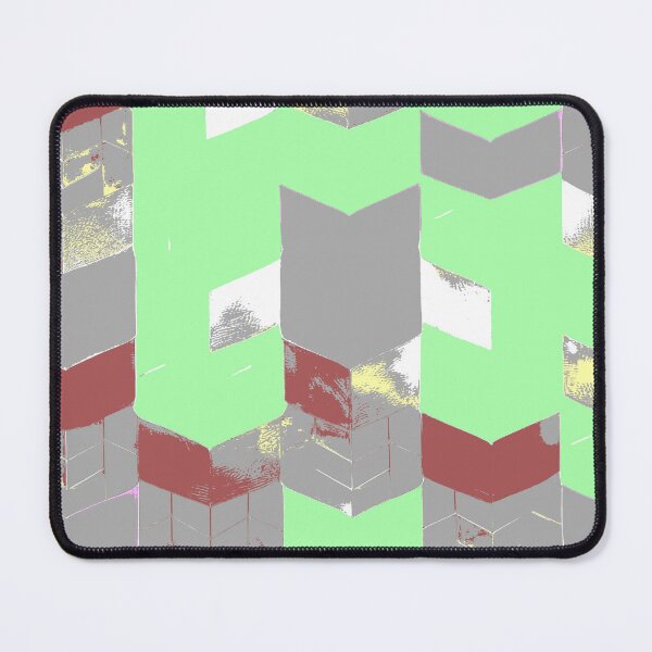 Item preview, Abstract Angular Geometric Shapes in Mint Green  designed and sold by deniselynnimage.