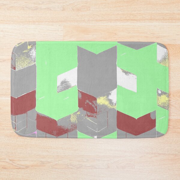 Item preview, Abstract Angular Geometric Shapes in Mint Green  designed and sold by deniselynnimage.